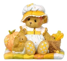 CHERISHED TEDDIES JULIA, 4035940, FALL TEDDY BEAR FIGURINE WITH PUMPKIN, NIB