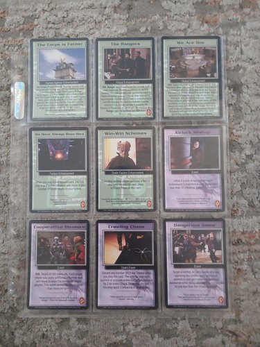 Babylon 5 CCG WHEEL OF FIRE Complete Set + Promo + Autos (156 Cards) NM - Picture 15 of 19