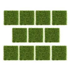 20PCS Outdoor Artificial Turf Grass, Fake Turf Grass Carpet Rug Astroturf Squ...
