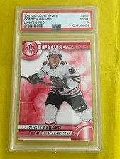 2023-24 SP Authentic Limited Red Rookie RC Connor Bedard PSA 9 Mint Blackhawks