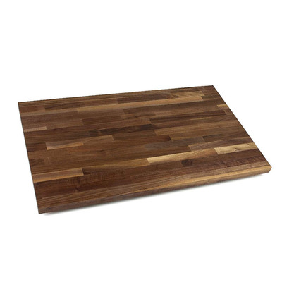 Premium Walnut Wood Cutting Board - 24''x25'' Edge-Grain Butcher Block