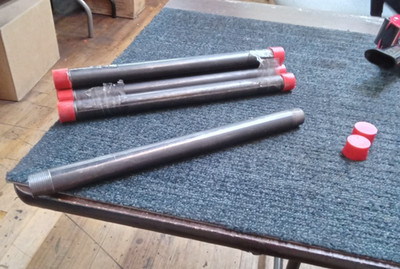 Lot of 5 1'' x 14'' Black Pipe NPT Threaded New