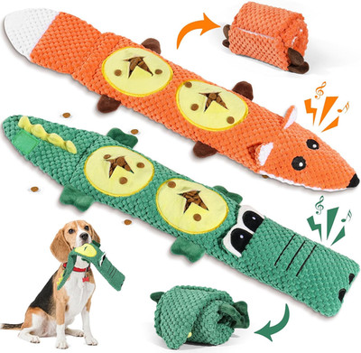 2 Pack Dog Toys for Aggressive Chewers - Interactive Dog Toys, Interactive Puppy