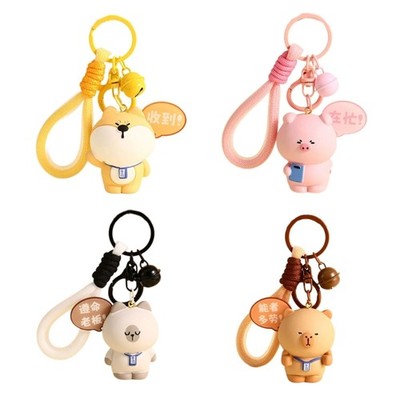 Cartoon Bear Keyring Adds Fun To Your Accessories Bag Pendant for Backpack Purse
