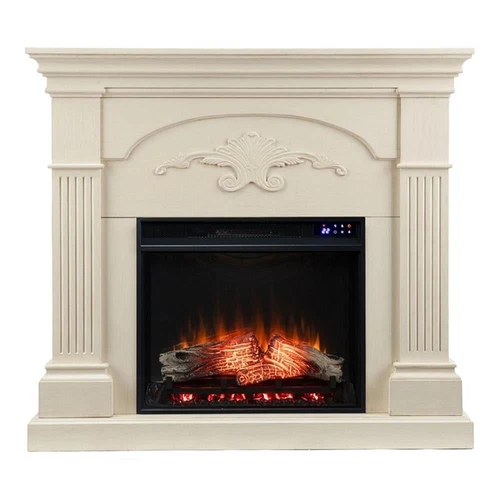 Southern Enterprises Sicilian Electric Fireplace - Thumbnail 2