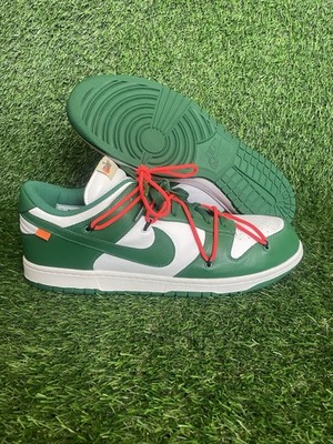 Nike Dunk Low X Off-White Pine Green Size 15