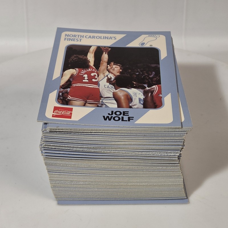 1989 Collegiate Collection North Carolina's Finest Coca-Cola Basketball Card Lot
