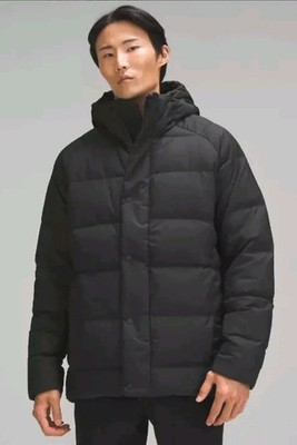 Lululemon Jacke Herren Wunder Puff 600 Daunenjacke schwarz Größe S, UVP 248£.