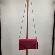 425. Dasein Women's Frosted Satin Clutch Purse in Pink - FREE SHIPPING!