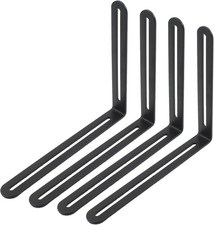4 Adjustable L-Shape Corner Braces, Heavy Duty Stainless Steel Reinforcement
