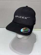 Apollo SpaceX Hat Black Logo Adjustable SnapBack Baseball Cap OSFM