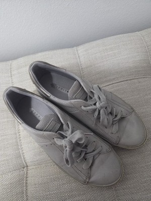 Esprit Gray Low Top Lace-Up Athletic Sneakers Casual Solid Unisex Adults