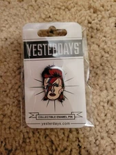 DAVID BOWIE ENAMEL PIN BY YESTERDAYS CO.