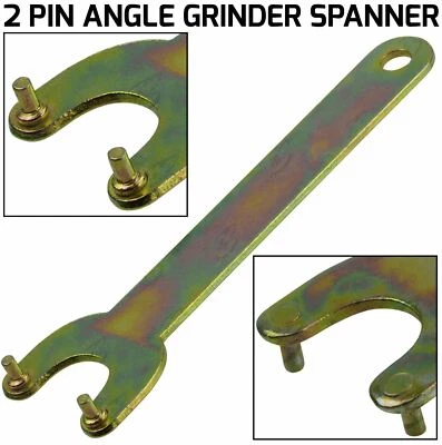 Angle Grinder 2 Pin Spanner / Key For 4-1/2" 115mm Grinders For Replacing Discs