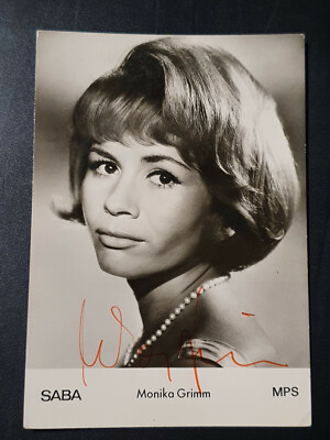 MONIKA GRIMM Autogrammkarte handsigniert Autogramm 