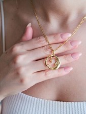 Moon  North Star Charm Necklace, Zodiac Celestial Delicate Necklace