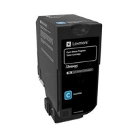 Lexmark 74C20C0 Toner-Kit Cyan Return Program, 3.000 Seiten Iso Iec 19798 Cs