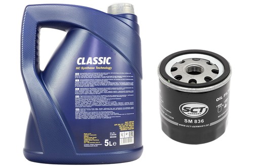 Motoröl Ölfilter SM836 Set 10W40 5 Liter für Audi A2 Seat Ibiza Skoda Fabia VW - 第 3/4 張圖片