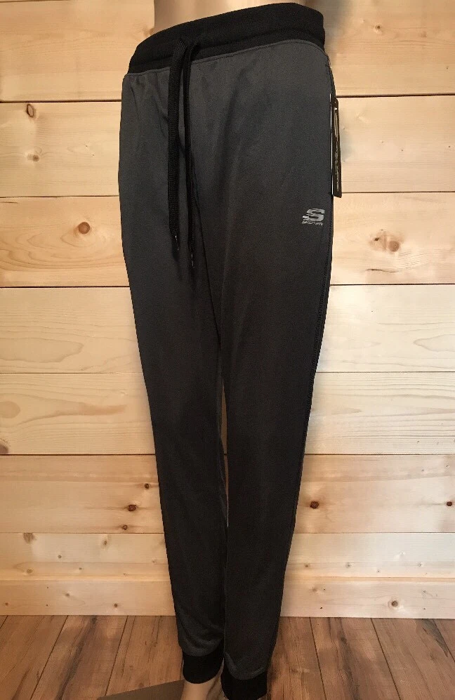 SKECHERS Men Fleece Pant GRAY BLACK SMALL MEDIUM LARGE XL Athletic Jogging  NWT