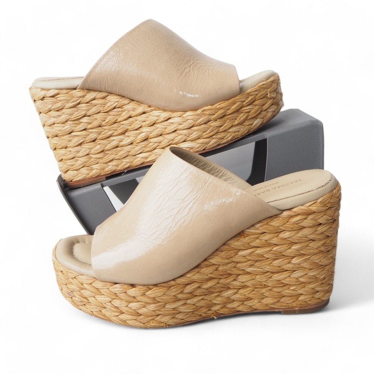 パーティーシューズ PALOMA BARCELO BRUNA Wedges Ciabatta Zeppa Extralight G4450 sandalo zeppa donna PALOMA BARCELÓ beige sandals woman
