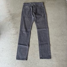 combatant gentlemen men's 100% cotton selvedge denim gray jeans size 30 x 33