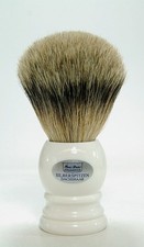 Hans Baier Shaving Brush Badger Hair Silvertip 22 mm White High Quality Germany