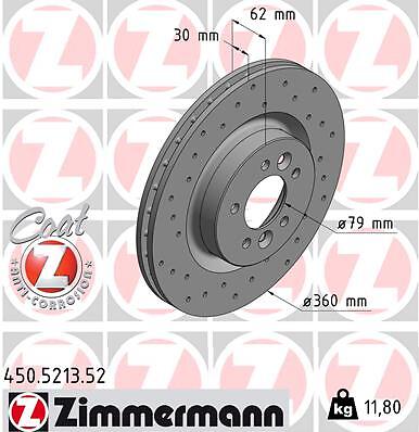 2x Zimmermann brake disc sport brake disc coat Z 450.5213.52