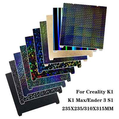 For Creality K1 Build Plate K1 Max Bed PET PEO H1H PEI Sheet 235x235 Ender 3 S1 