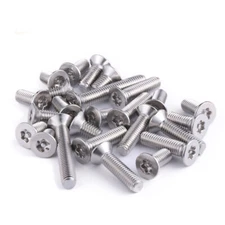 New Metric 304 Stainless Steel Flat Head Tamper Resistant Torx Screws M3 M4 M5