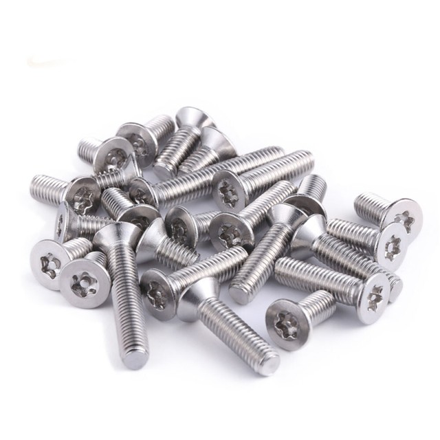 New Metric 304 Stainless Steel Flat Head Tamper Resistant Torx Screws
