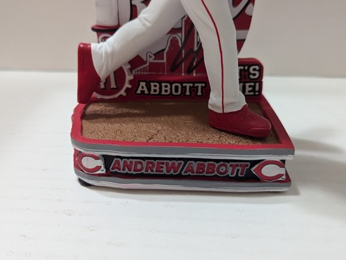 Andrew Abbott Autographed Cincinnati Reds MLB Debut Rookie FOCO Bobblehead #8/72 - Picture 10 of 14
