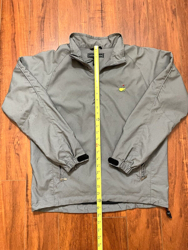 Masters Clubhouse Collection Golf Pullover Gray Jacket 1/4 Zip Mens Size Small - Picture 5 of 12
