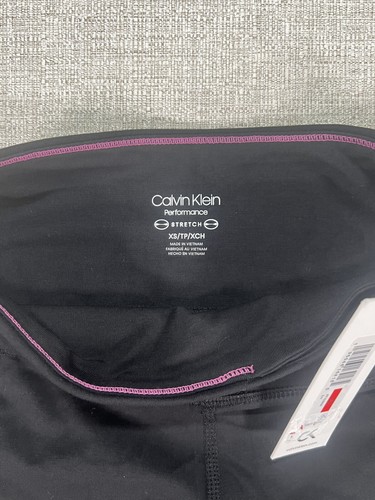 Calvin Klein Leggings Adult Extra Small Black Stretch Athletic Sports Running - Picture 7 of 11