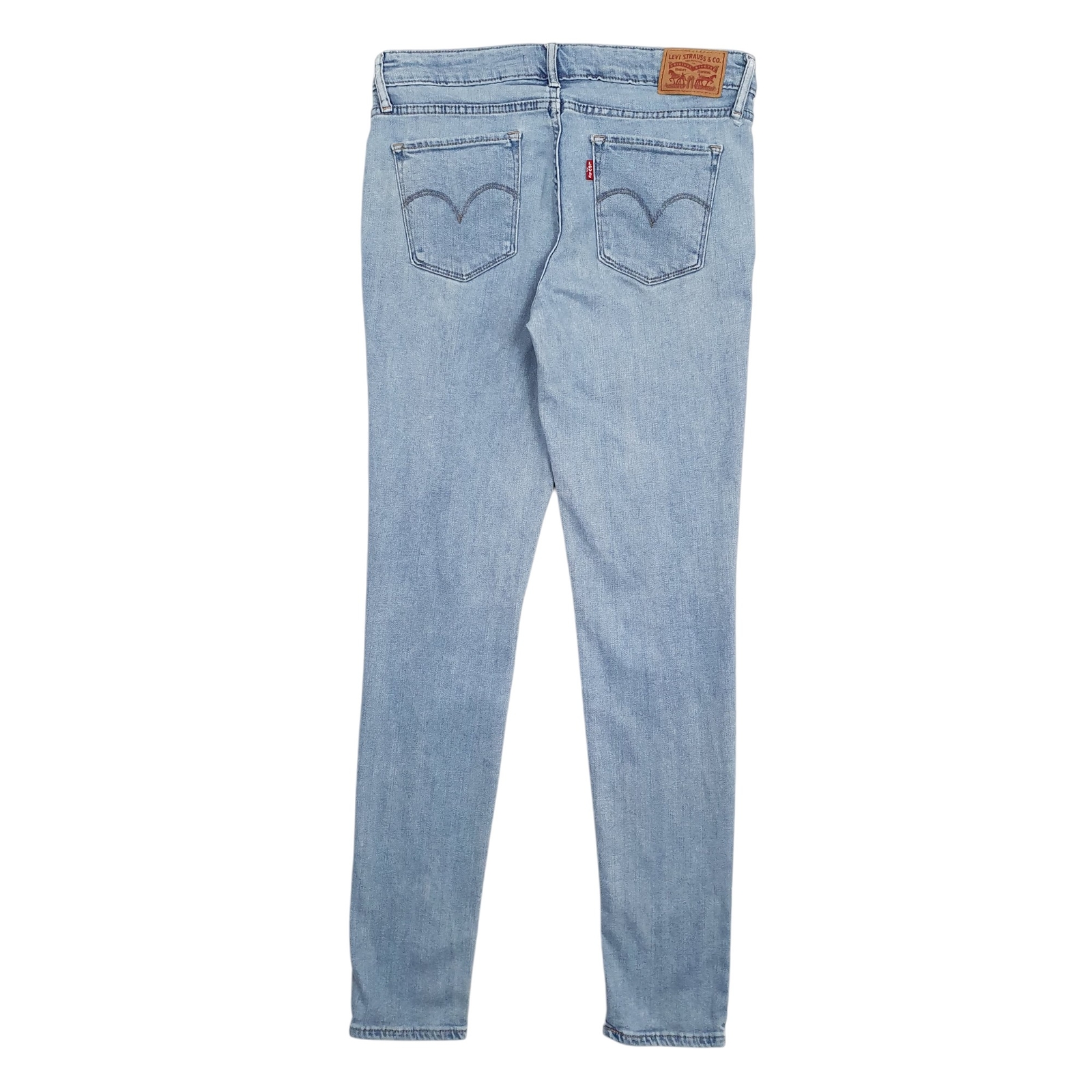 LEVIS 711 Jeans Skinny Fit Blue Denim Trousers Womens UK10 image 3