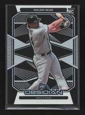 2020 Panini Chronicles Obsidian Sheldon Neuse RC #34 Oakland Athletics