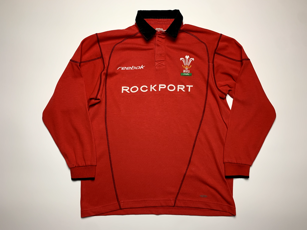 ビンテージ◇ラガーシャツ　Wales Rugby WRU リーボック　赤　レッド ビンテージ◇ラガーシャツ Wales Rugby WRU リーボック 赤 レッド