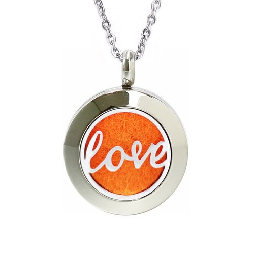 Collar Colgante Aroma Acero Inoxidable 20mm Perfume Aceite Esencial Difusor - Imagen 18 de 93