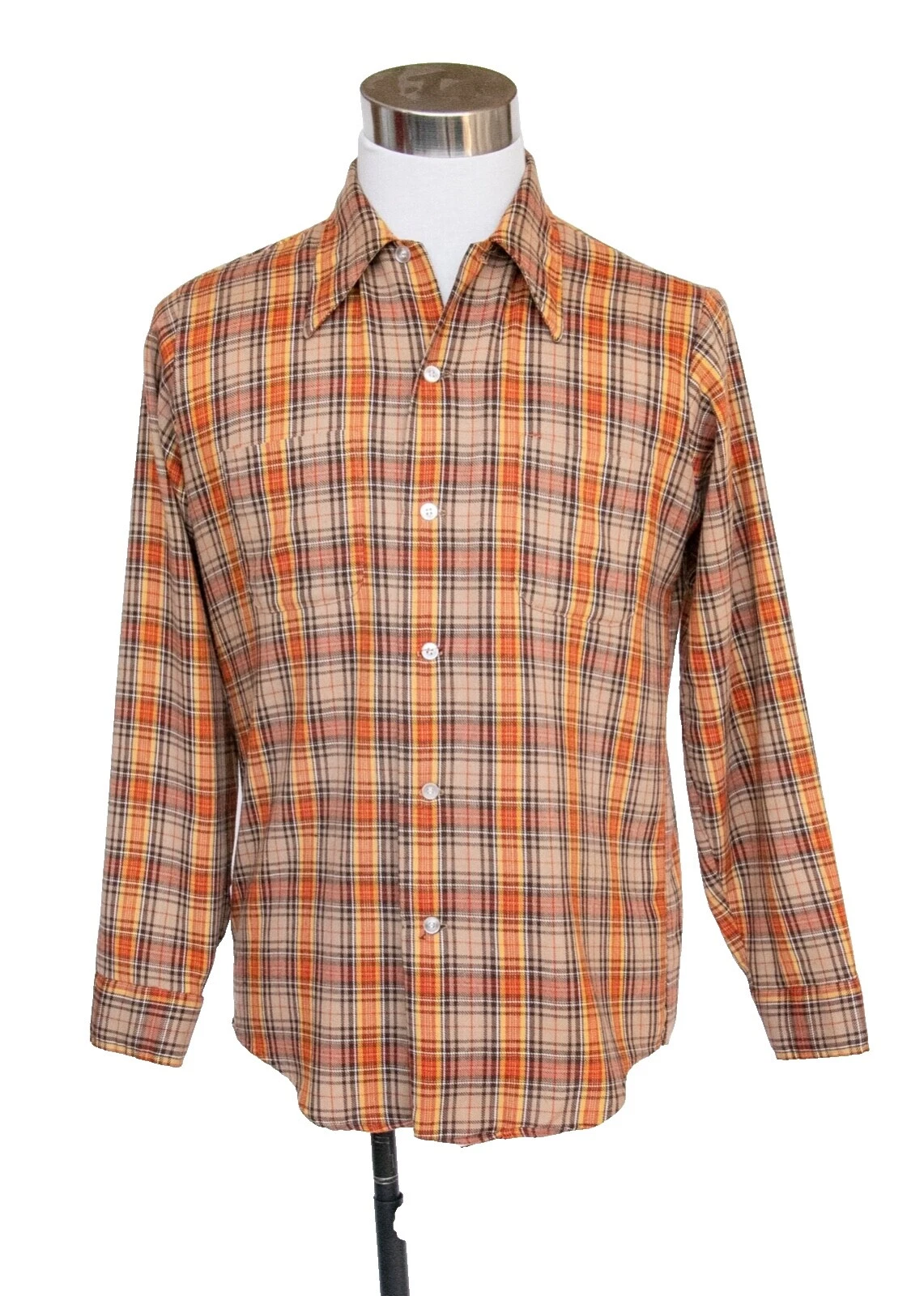 Mezcla de algodón Rockabilly Vintage Casual Shirts for Men