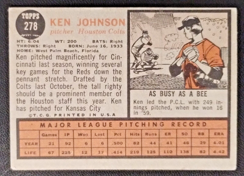 1962 TOPPS BASEBALL #251-300 YOU PICK Get Best Prices SAVE$$ - Picture 247 of 399
