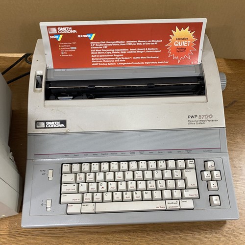 Smith Corona PWP 3700 Personal Word Processor With 12” HRM2 Monitor - Untested - Picture 3 of 10