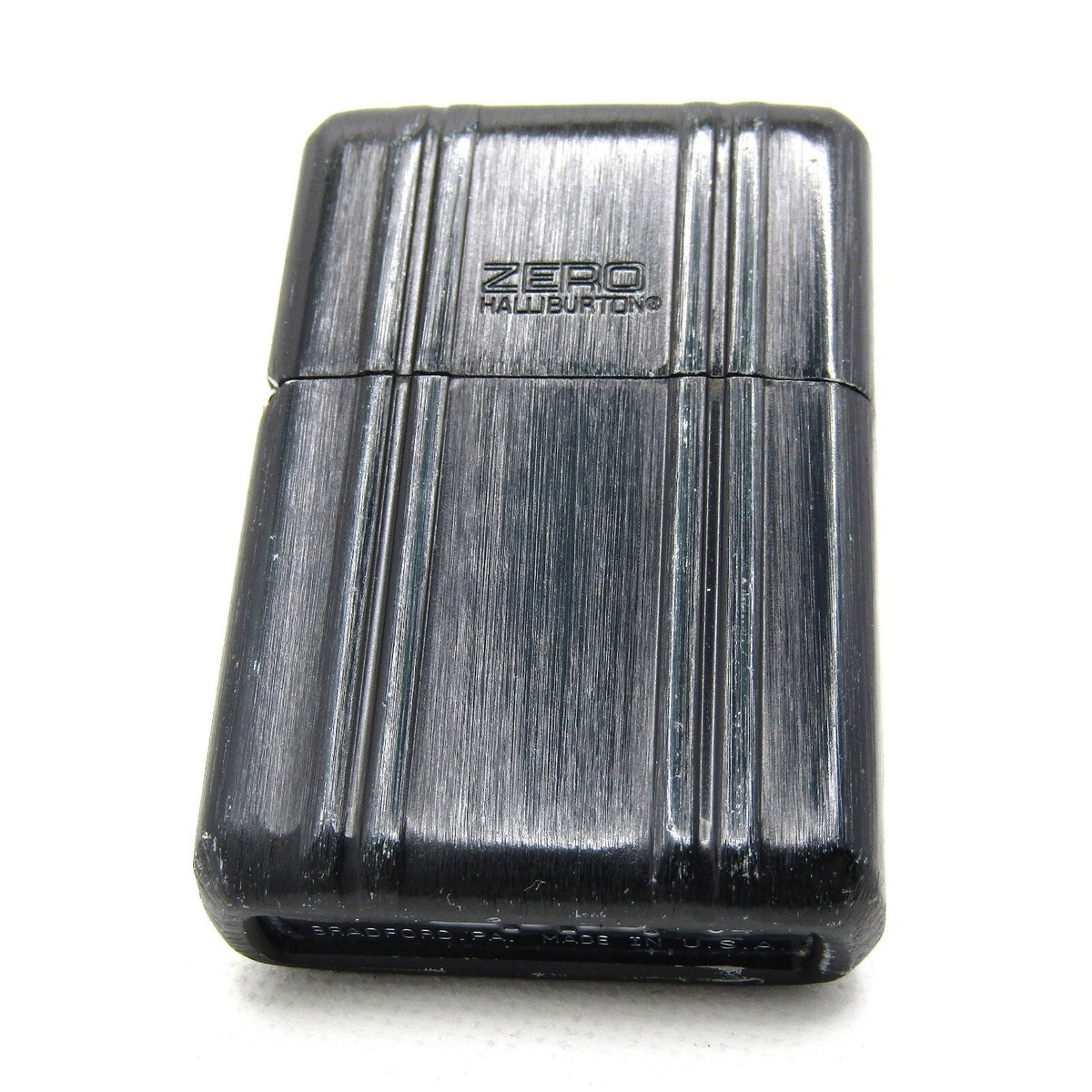 未使用品　木製ケース付き　ZIPPO ZERO HALLIBURTON Yahoo!オークション -「zippo ゼロハリバートン」の落札相場
