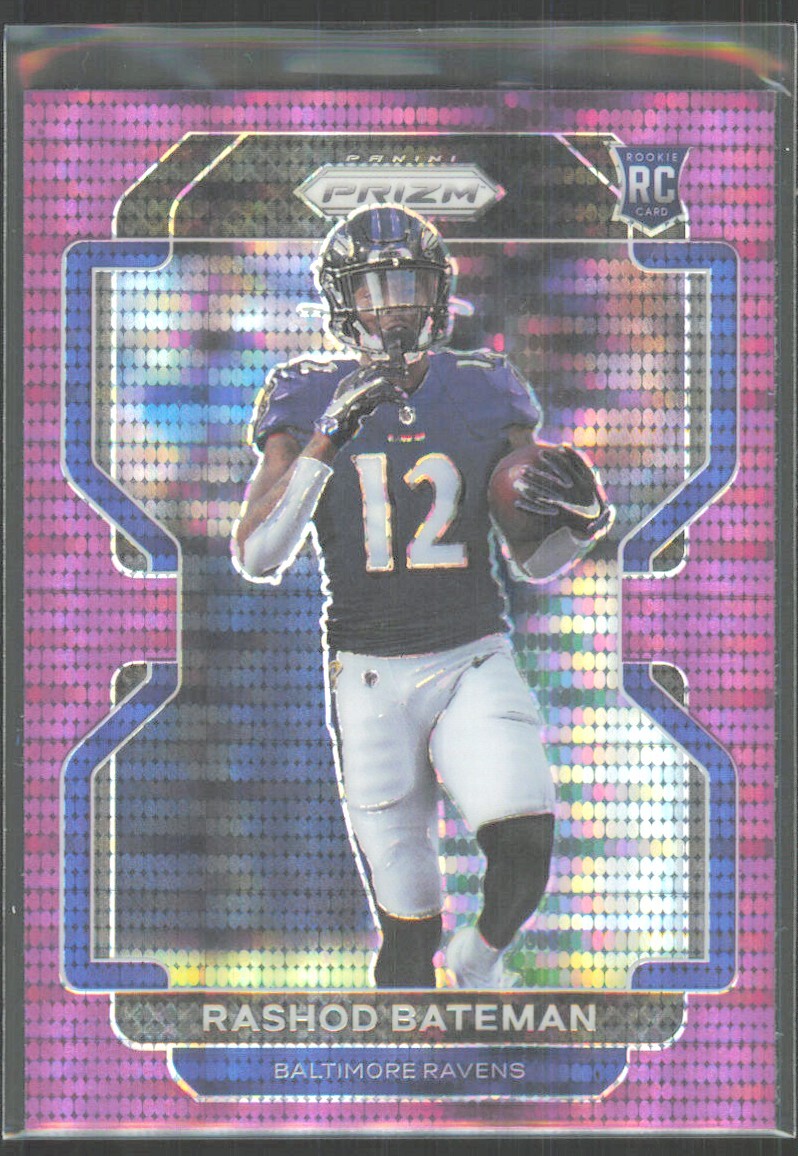 2021 Panini Prizm Purple Pulsar Rashod Bateman Rookie #340
