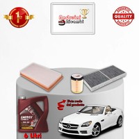 Set Service 3 Filter Und ÖL Mercedes SLK 250 R172 150KW 204CV Von 2011-