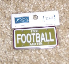 Karen Foster Mini License Plate  Football.