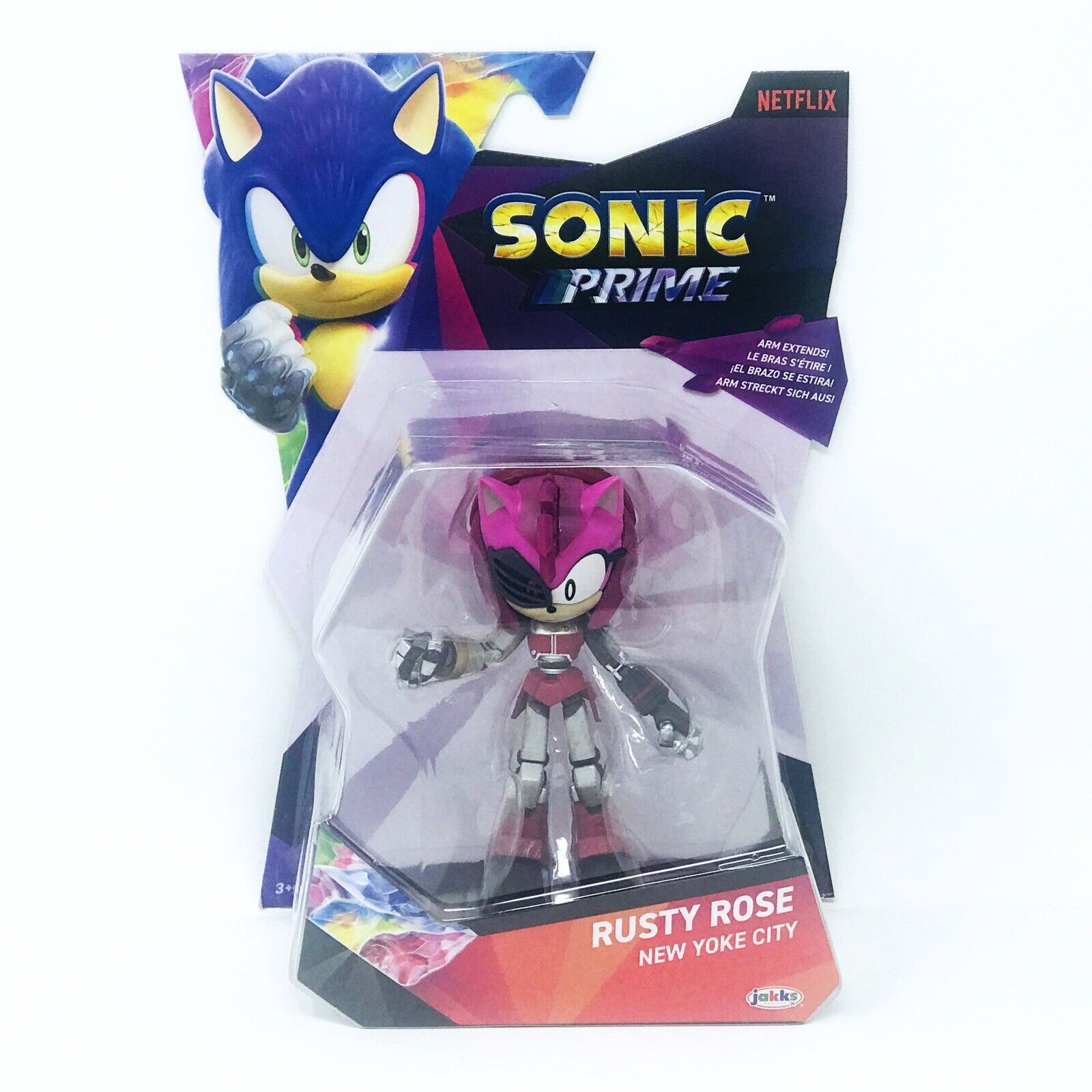 Boneco Sonic Prime Netflix Rusty Rose Toyng