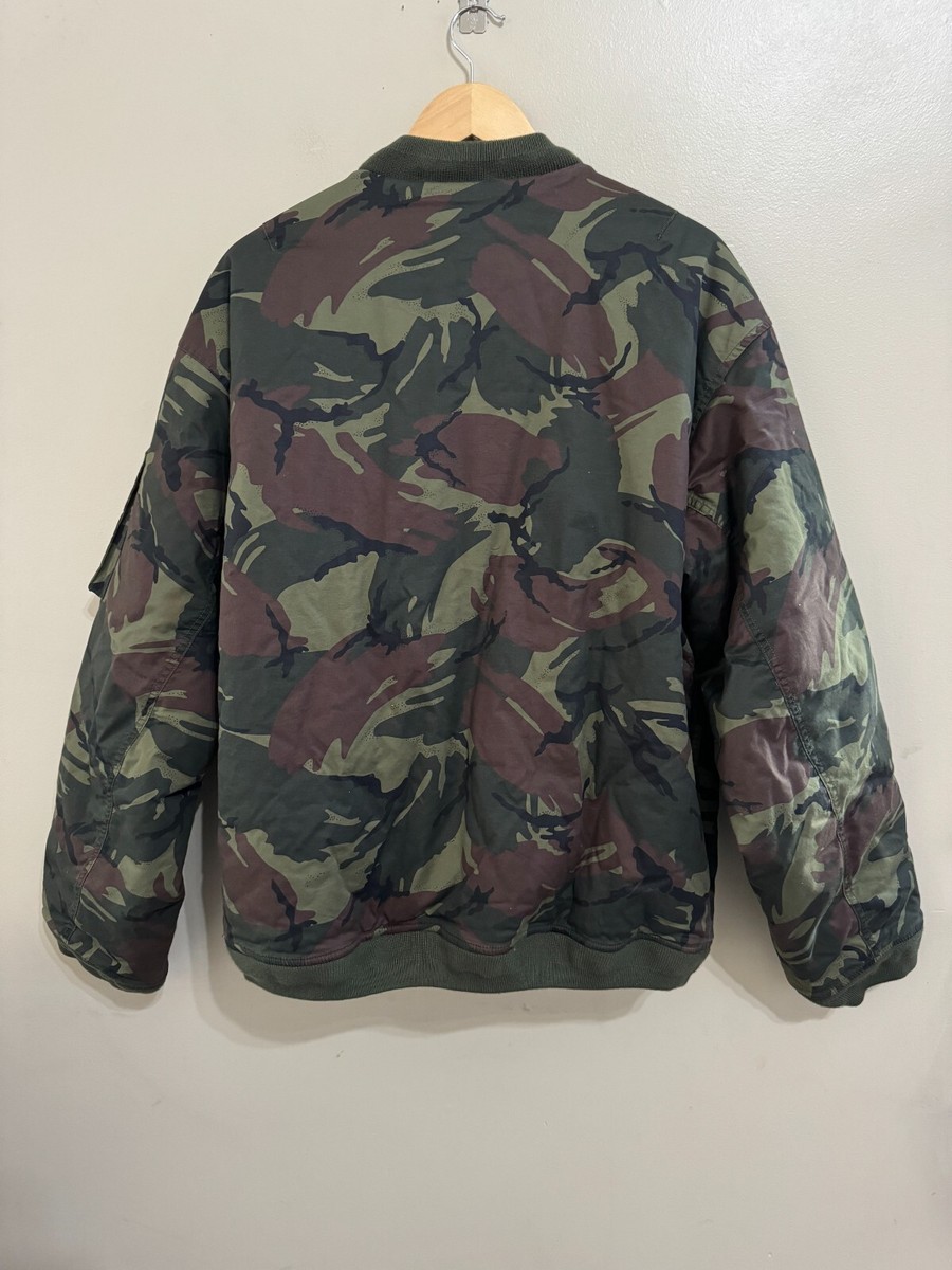 Nike Life Woven MA1 Flight Bomber Jacket Camo Insulated