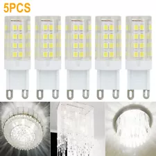 10PCS LED G9 7W Dimmable Corn Bulb Lamp 6000K 2835 51-SMD Daylight Home Light US