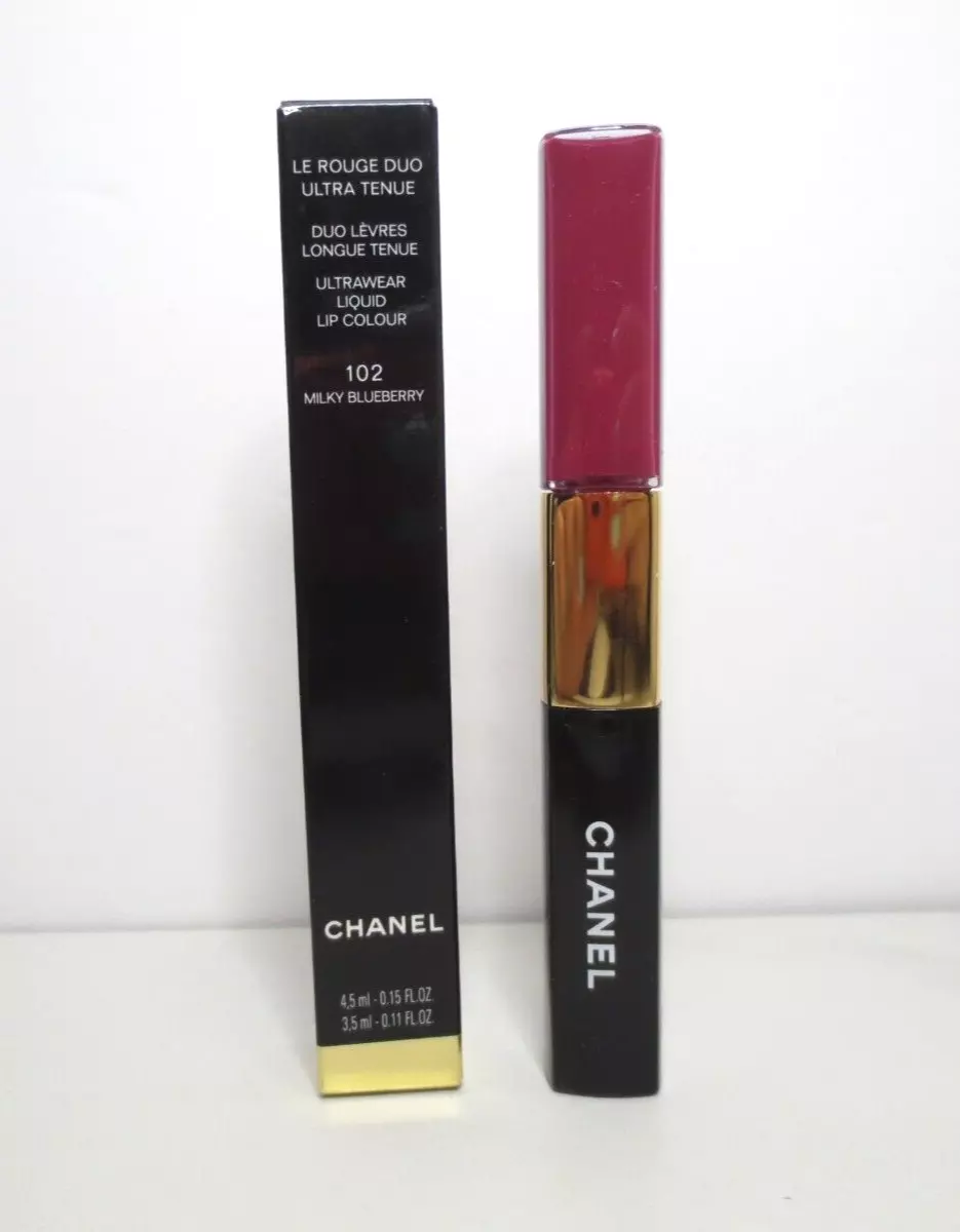 Chanel Le Rouge Duo Ultra Tenue Ultrawear Liquid Lip Colour 102 Milky Blueberry
