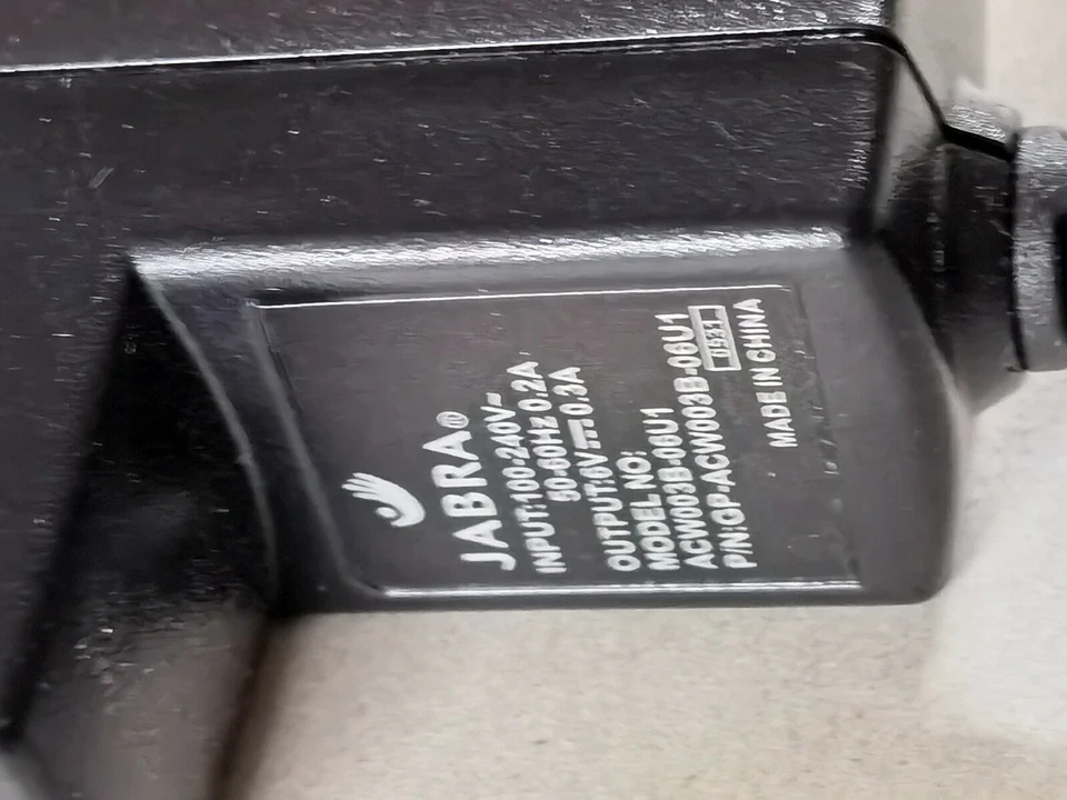 NUEVO Cargador de auriculares Bluetooth Jabra BCE-250 y adaptador de base de carga 6V Foto 3 de 3