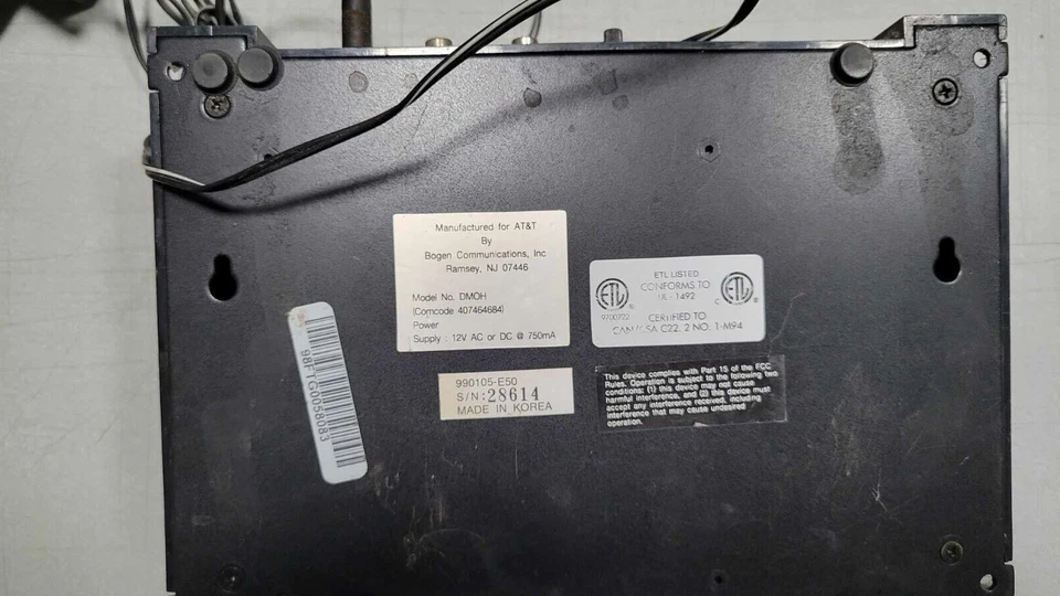 Reproductor de casete digital Lucent DMOH Magic On Hold con adaptador de corriente de colección Foto 4 de 4